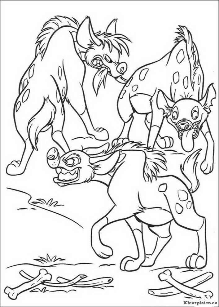 Lion king of de leeuwenkoning kleurplaten