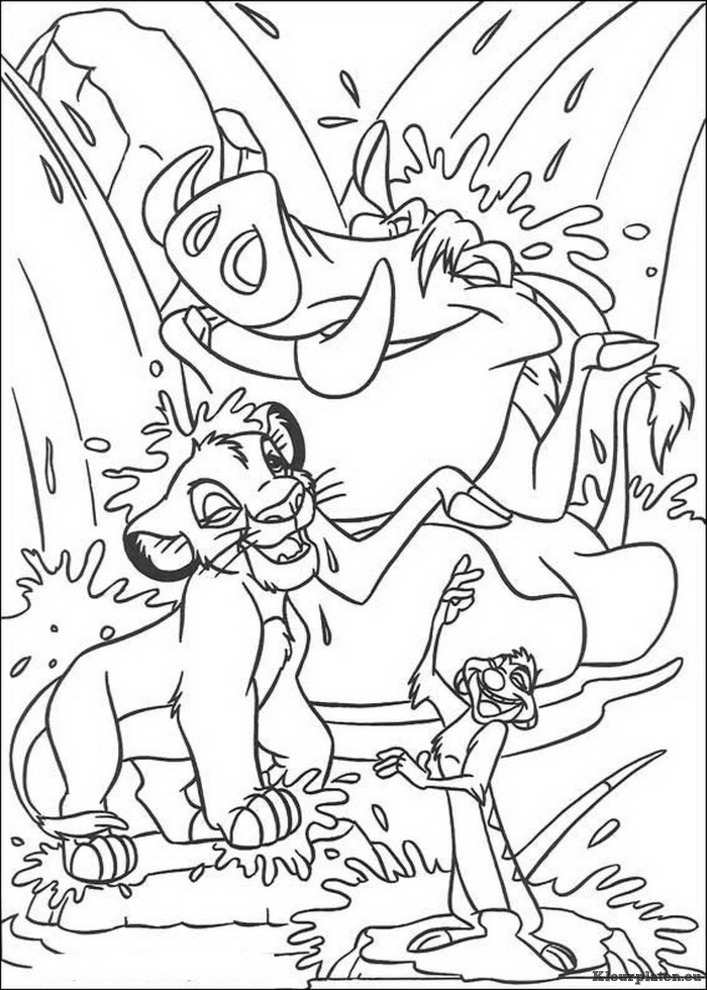 Lion king of de leeuwenkoning kleurplaten