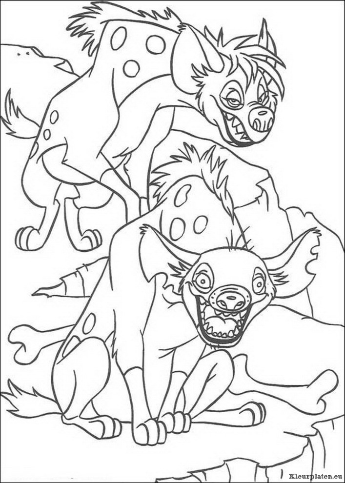 Lion king of de leeuwenkoning kleurplaten