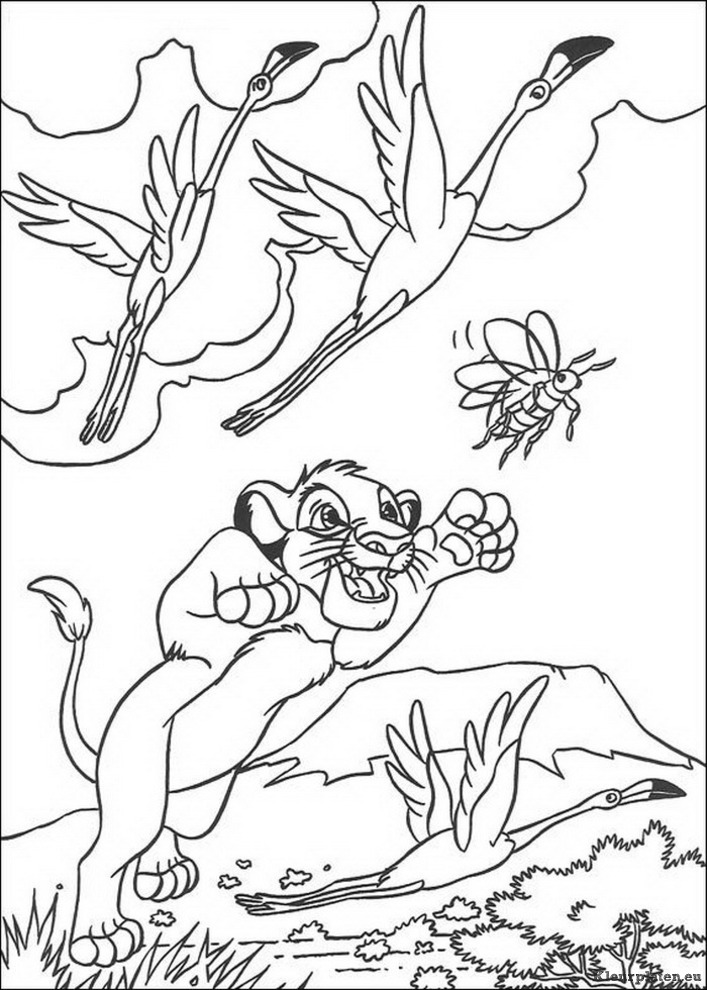 Lion king of de leeuwenkoning kleurplaten