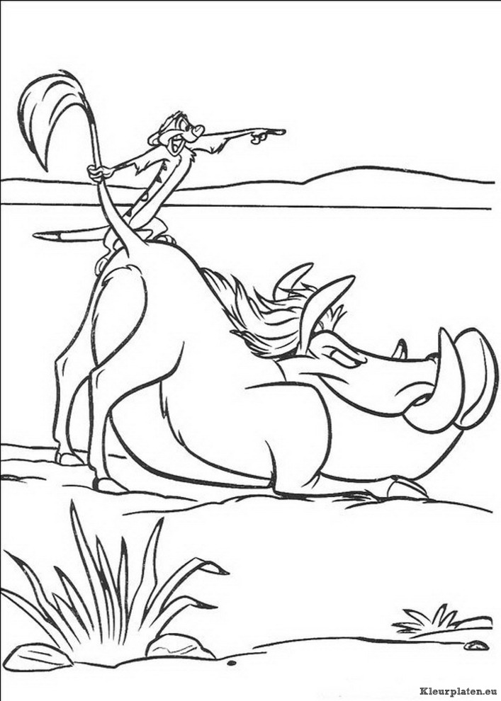 Lion king of de leeuwenkoning kleurplaten