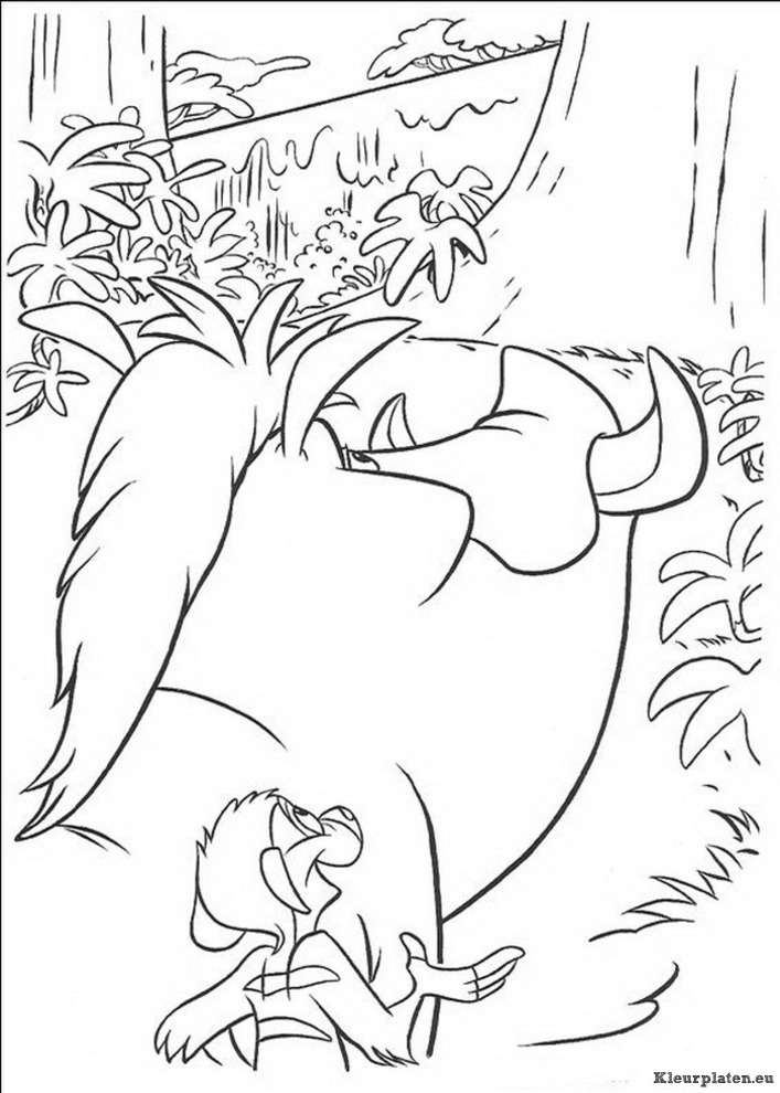 Lion king of de leeuwenkoning kleurplaten