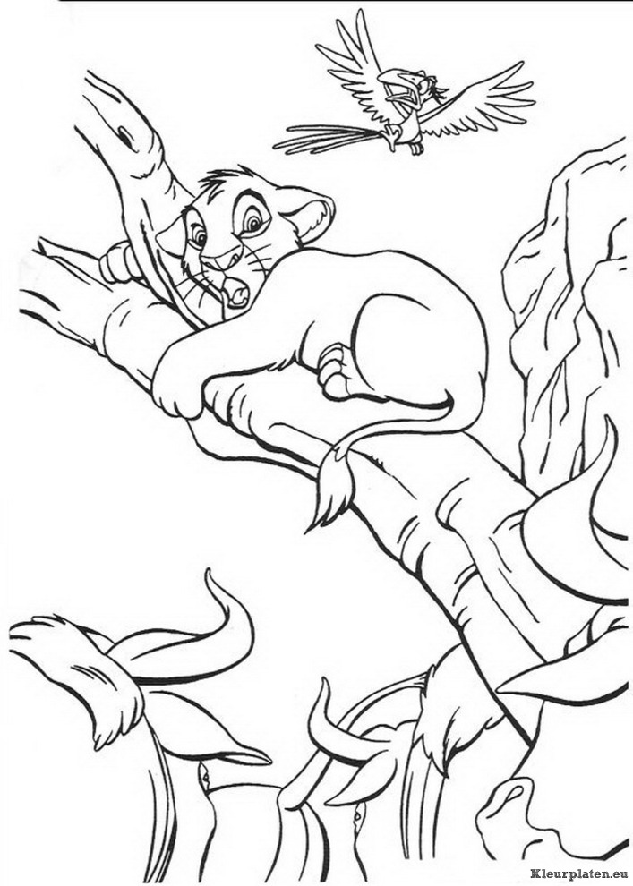 Lion king of de leeuwenkoning kleurplaten