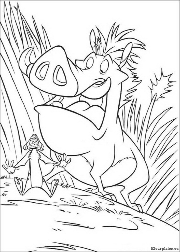 Lion king of de leeuwenkoning kleurplaten