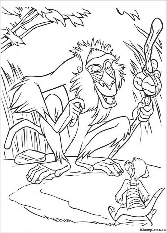 Lion king of de leeuwenkoning kleurplaten