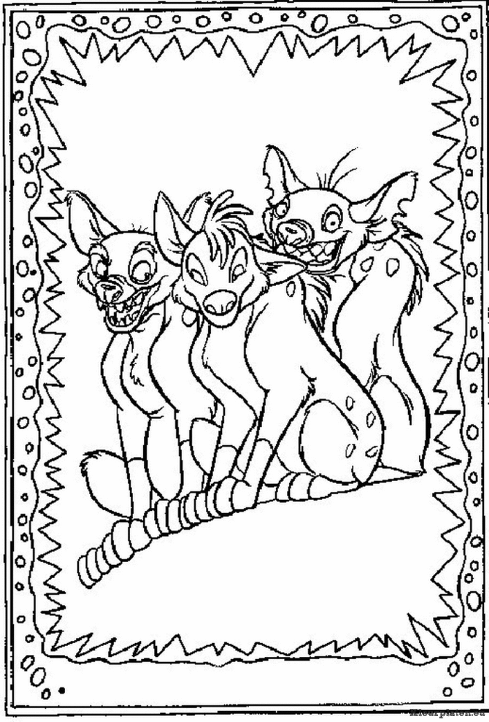 Lion king of de leeuwenkoning kleurplaten
