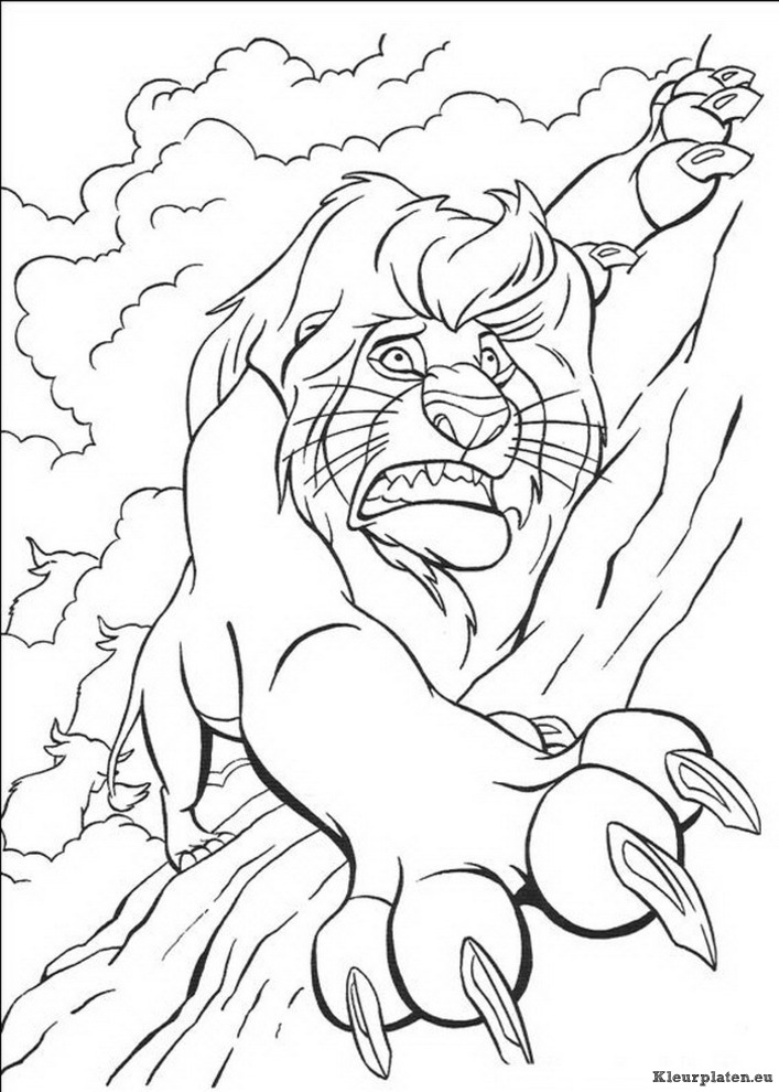 Lion king of de leeuwenkoning kleurplaten