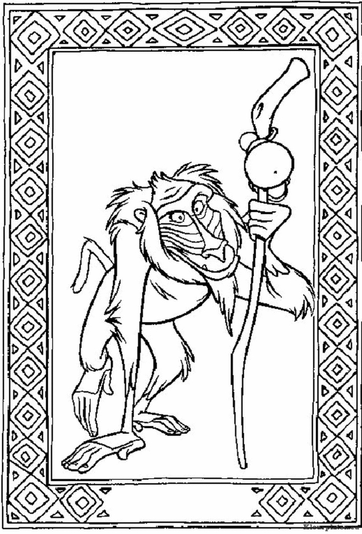 Lion king of de leeuwenkoning kleurplaten