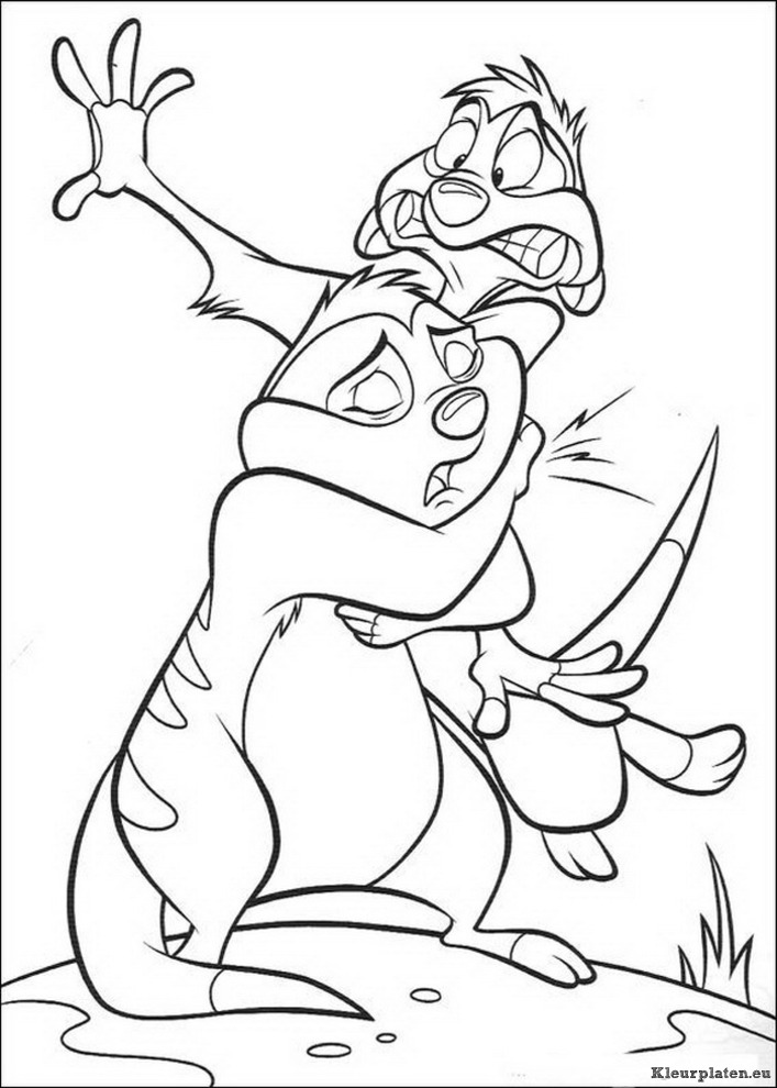 Lion king of de leeuwenkoning kleurplaten