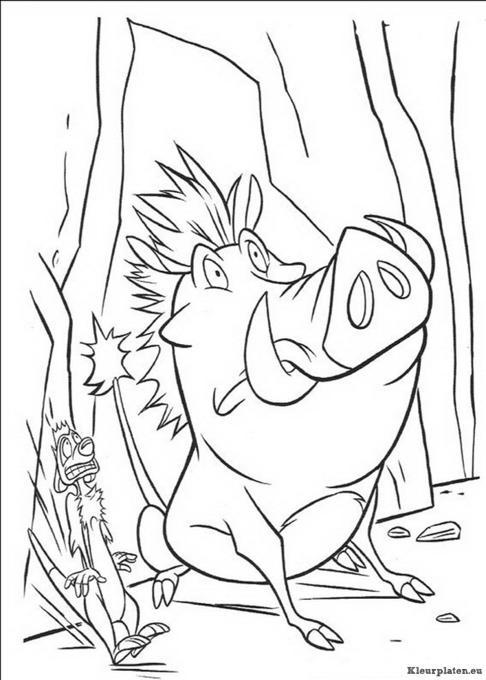 Lion king of de leeuwenkoning kleurplaten