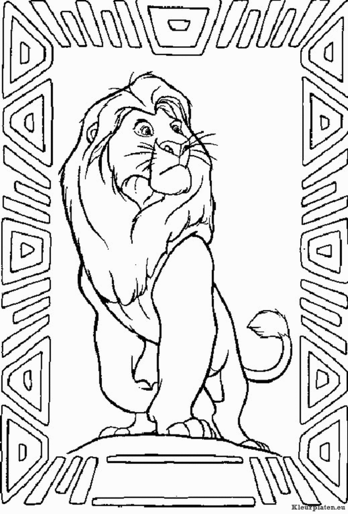 Lion king of de leeuwenkoning kleurplaten