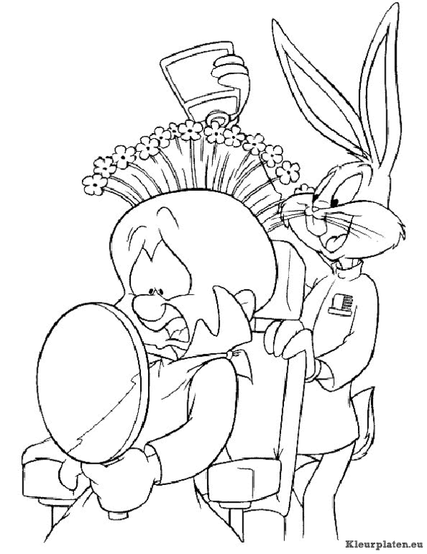 Looney tunes kleurplaten