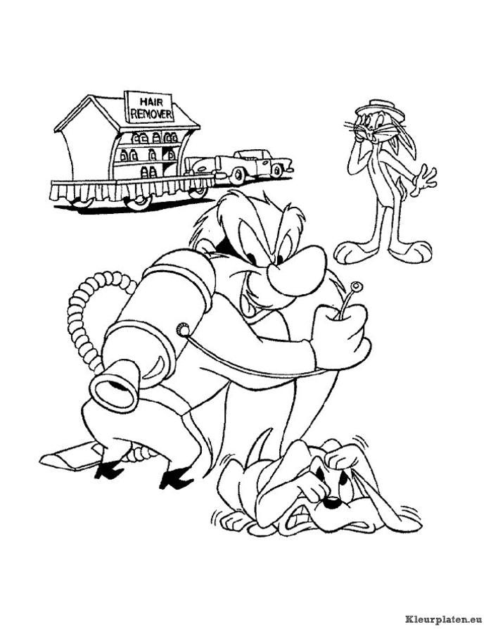 Looney tunes kleurplaten