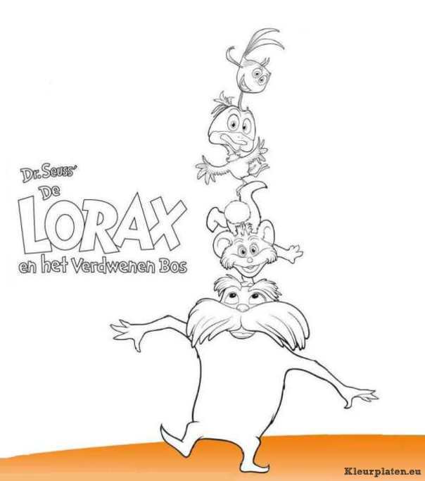 Lorax en het verdwenen bos kleurplaten