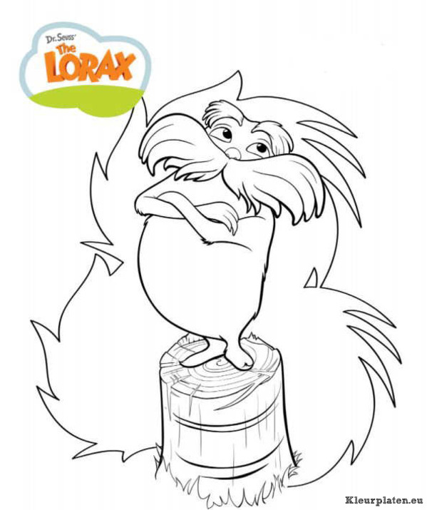 Lorax en het verdwenen bos kleurplaten