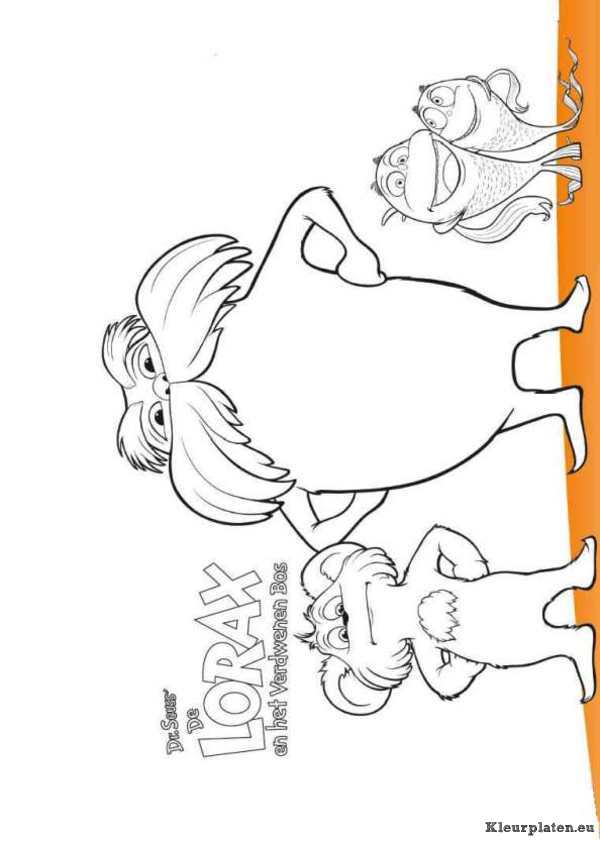 Lorax en het verdwenen bos kleurplaten