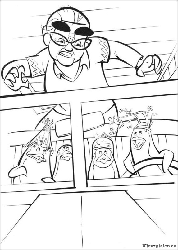 Madagascar 2 escape 2 africa kleurplaten