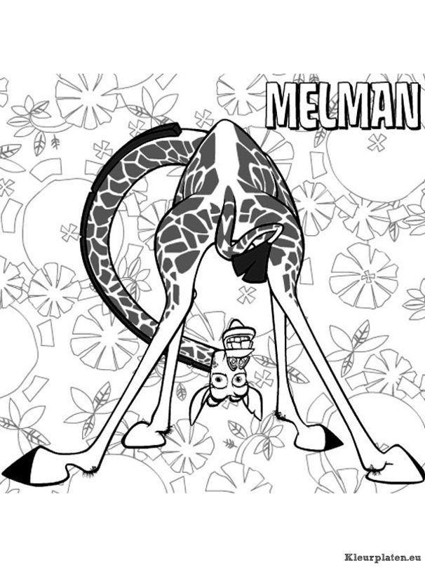 Madagascar kleurplaten