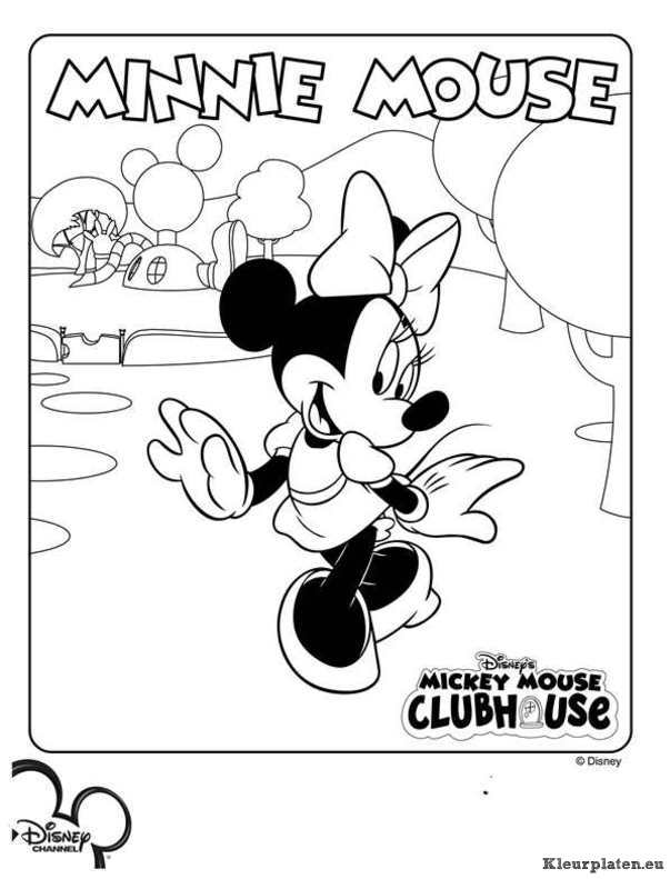 Mickey mouse clubhuis kleurplaten