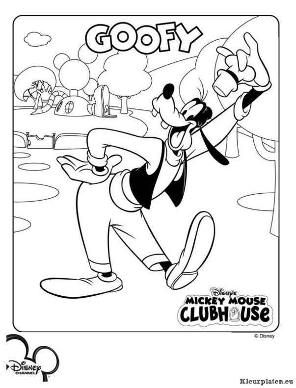 Mickey mouse clubhuis kleurplaten