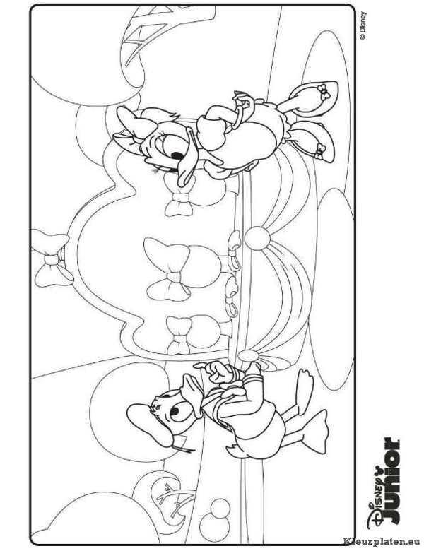 Mickey mouse clubhuis kleurplaten