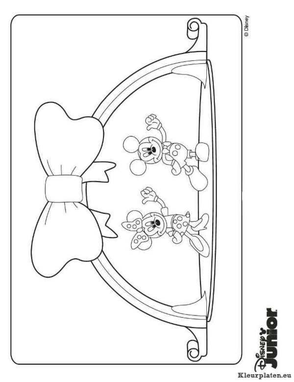 Mickey mouse clubhuis kleurplaten