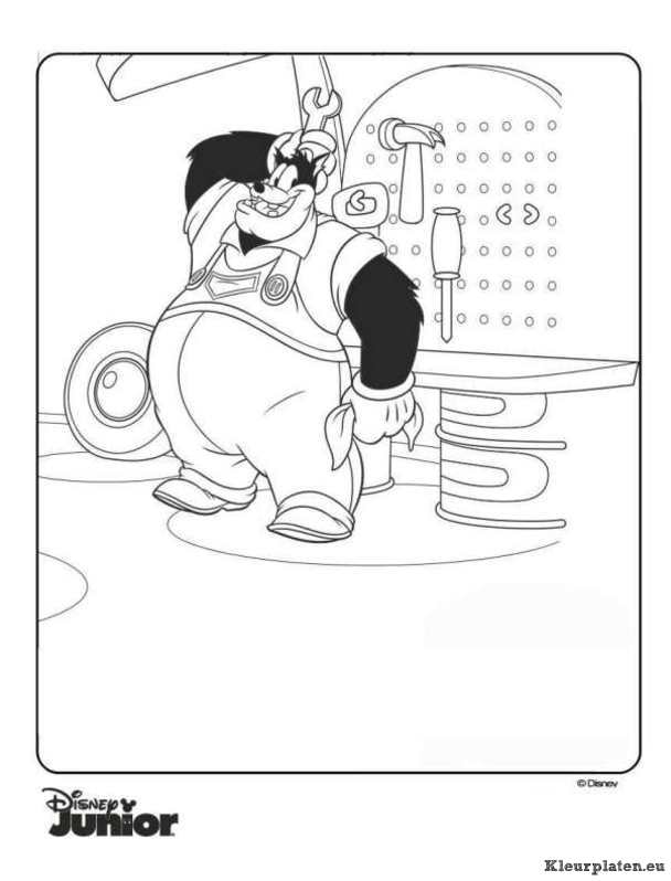 Mickey mouse clubhuis kleurplaten