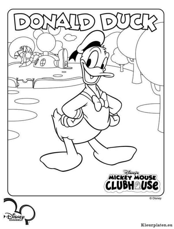 Mickey mouse clubhuis kleurplaten