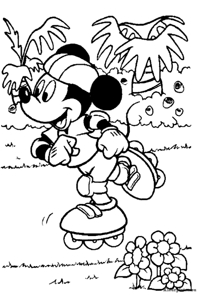 Mickey mouse kleurplaten