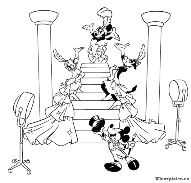 Mickey mouse kleurplaten