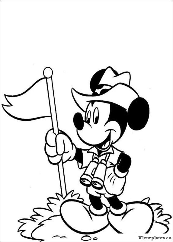Mickey mouse kleurplaten