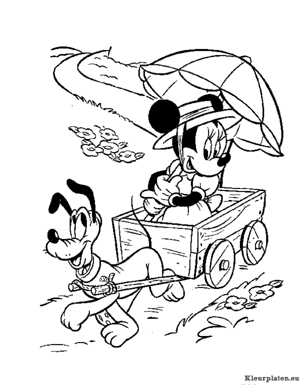 Mickey mouse kleurplaten