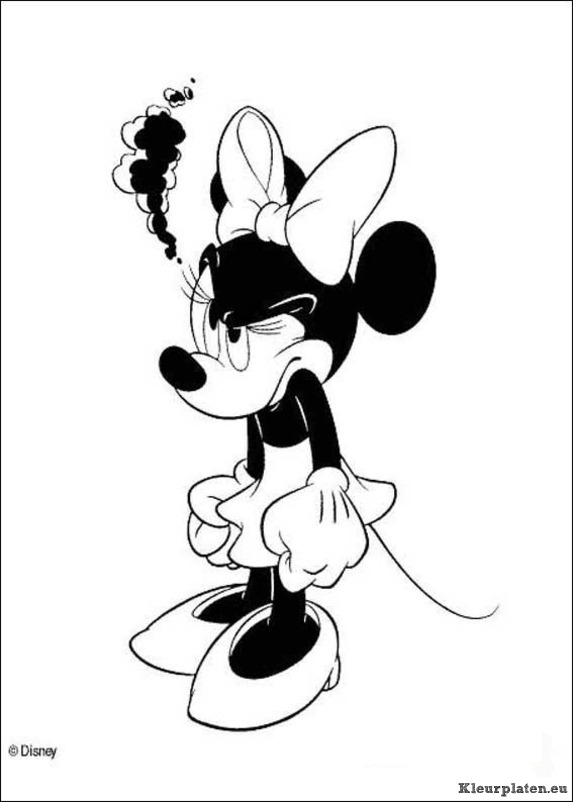 Mickey mouse kleurplaat