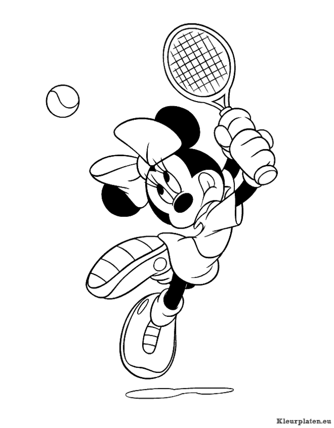 Minnie mouse kleurplaten
