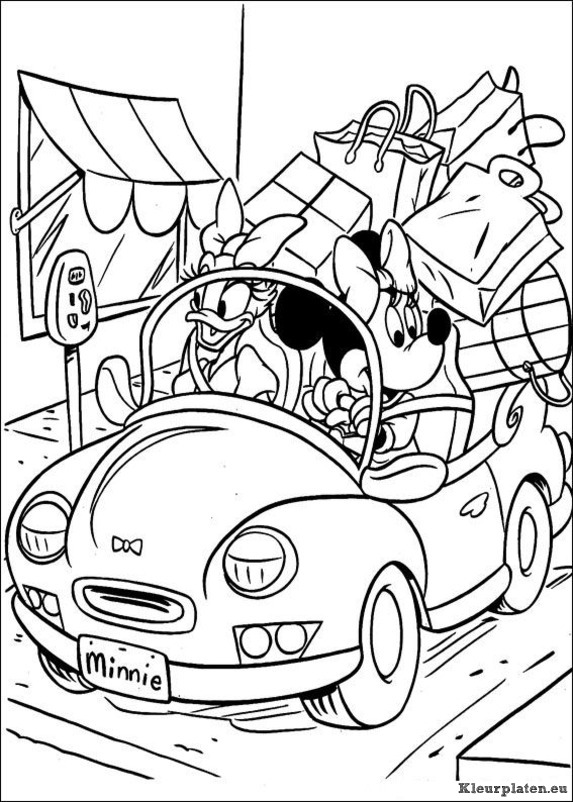 Minnie mouse kleurplaten