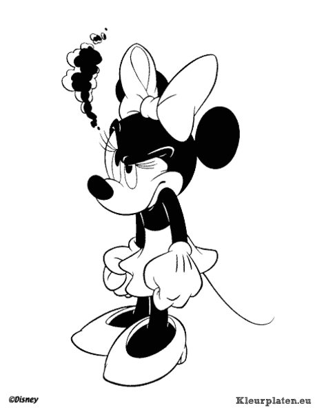 Minnie mouse kleurplaten