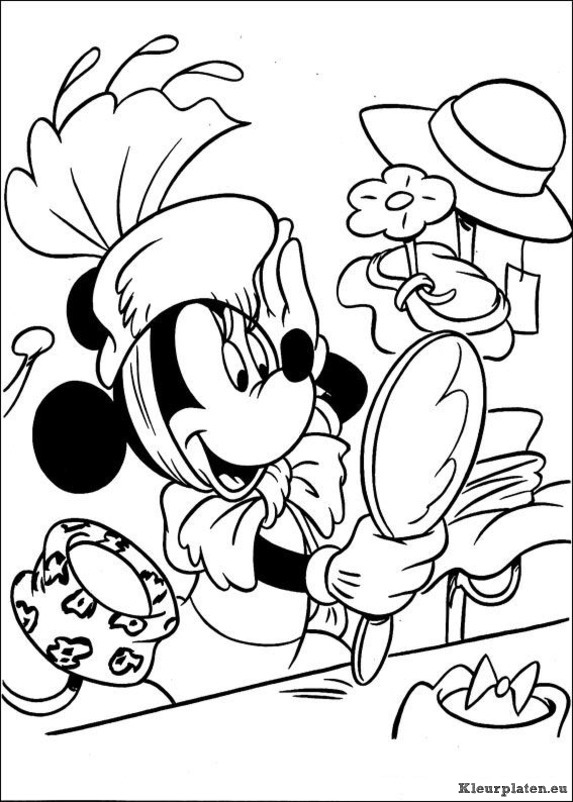 Minnie mouse kleurplaten