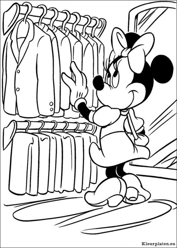 Minnie mouse kleurplaten