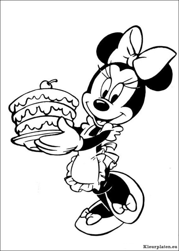 Minnie mouse kleurplaten