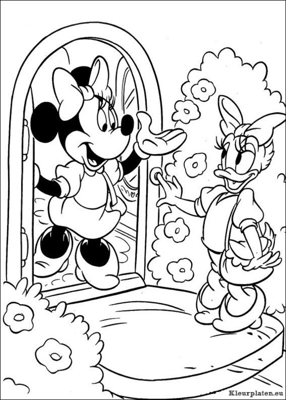 Minnie mouse kleurplaten