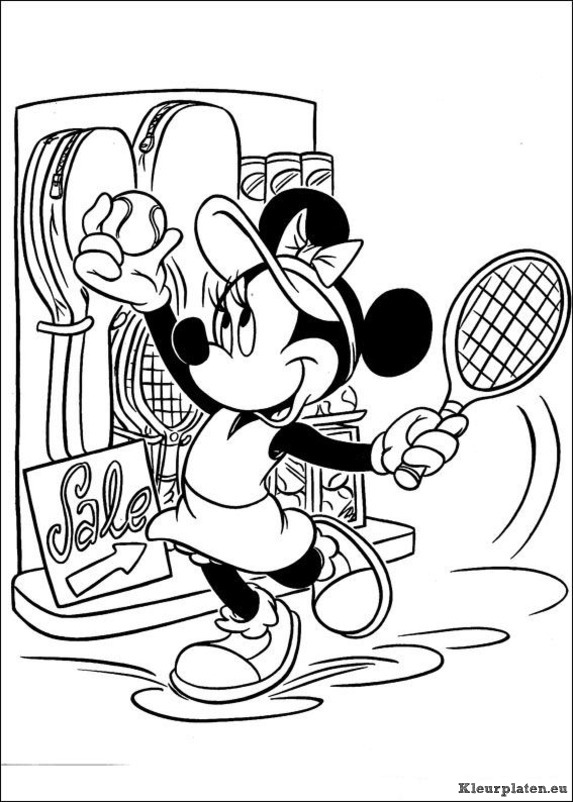 Minnie mouse kleurplaten