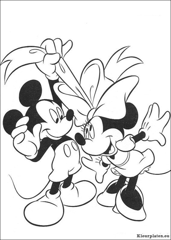 Minnie mouse kleurplaten