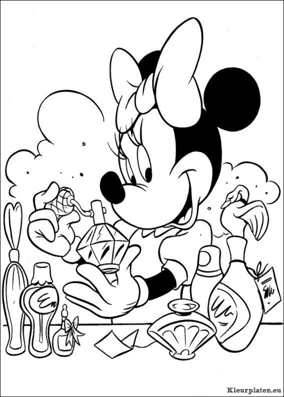 Minnie mouse kleurplaten