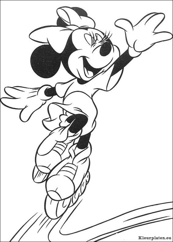 Minnie mouse kleurplaten