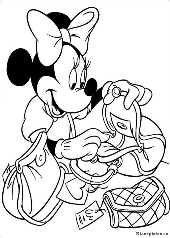 Minnie mouse kleurplaten