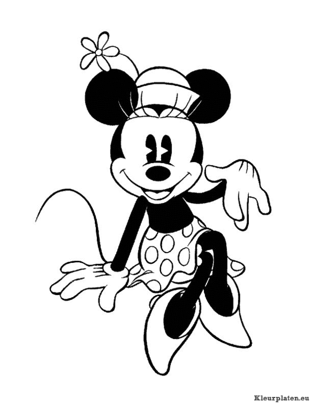Minnie mouse kleurplaten