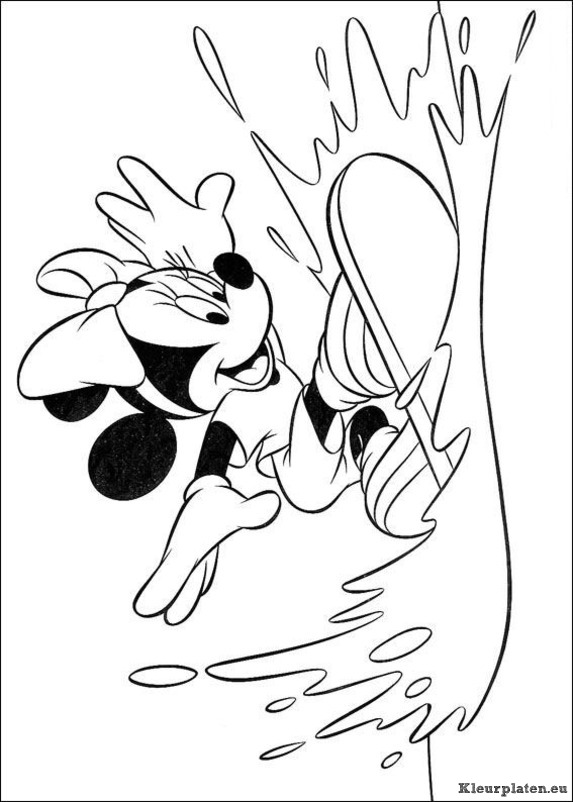 Minnie mouse kleurplaten