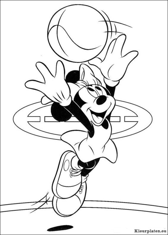 Minnie mouse kleurplaten