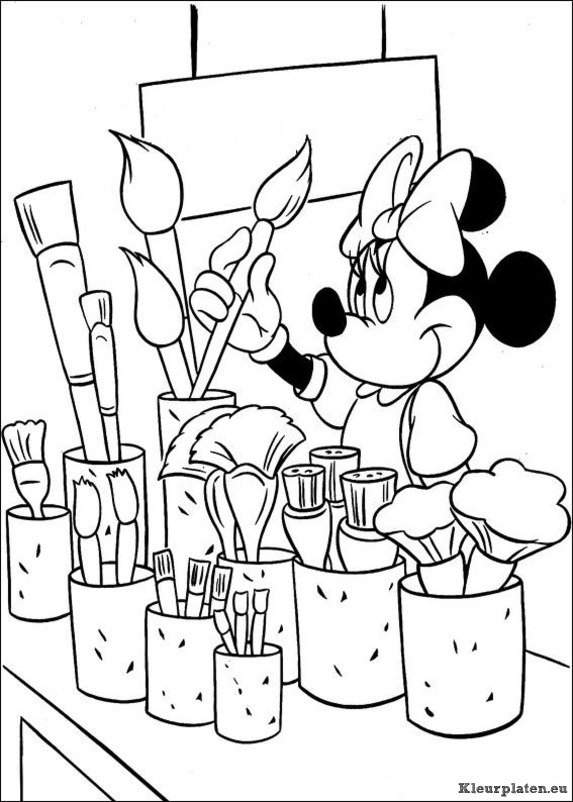 Minnie mouse kleurplaten