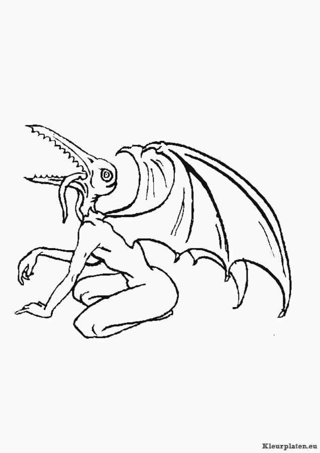 Monsters en co kleurplaten